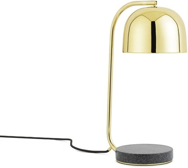 Normann Copenhagen Grant Tischleuchte mit LED in Gold/Messing und Granitfuß - Bild 1