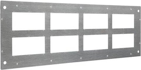 Hager FZ884WF Deckblech geschlitzt IP41 aus verzinktem Stahl in Silber, B/T: 110 x 40 cm - Bild 1