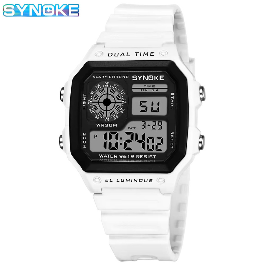 SYNOKE Digitaluhr, Chronograph, Kunststoff, Damen - Bild 3