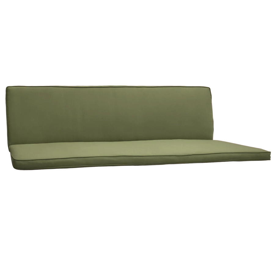 Beautissu Hollywoodschaukelauflage Loft 2er Set Olivgrün B: 180 cm, T: 50 cm - Bild 2