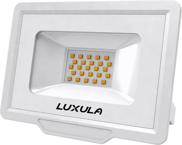 LUXULA LED Fluter Strahler 20W mit 2000lm, 4000K Neutralweiß, IP65, IK06, Slim Design in Weiß - Bild 1