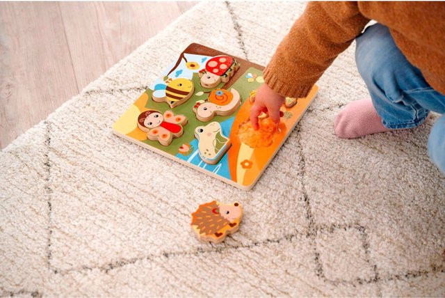 Eichhorn Fühlpuzzle mit Stoff ab 1 Jahr - Bild 2
