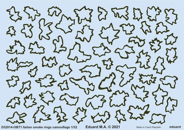 Eduard Italian smoke rings camouflage, 1:32 - Bild 1