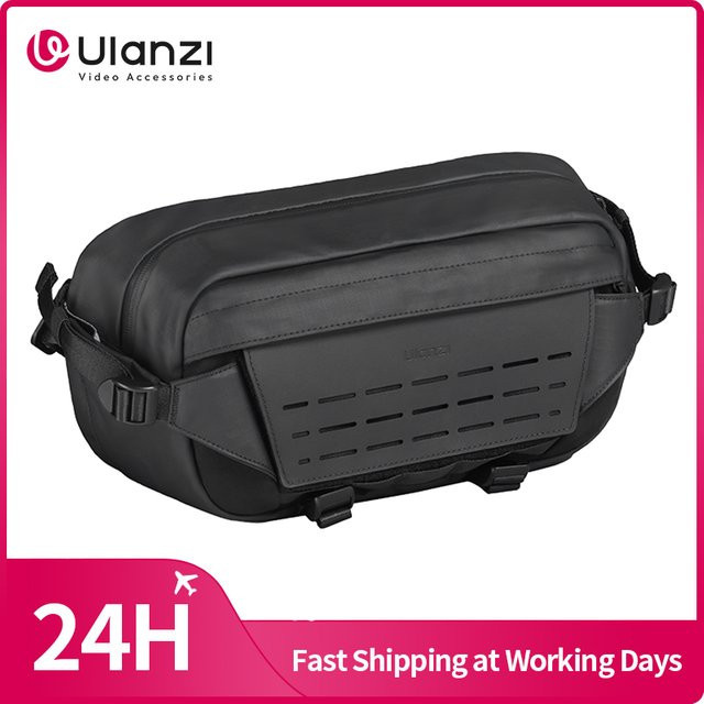 Ulanzi AB02 TAI Outdoor Sling Bag Body-Cross Bag Brusttasche und Reisetasche für Smartphone und spiegellose Kamera, 9l, Schwarz oder Grau - Bild 1