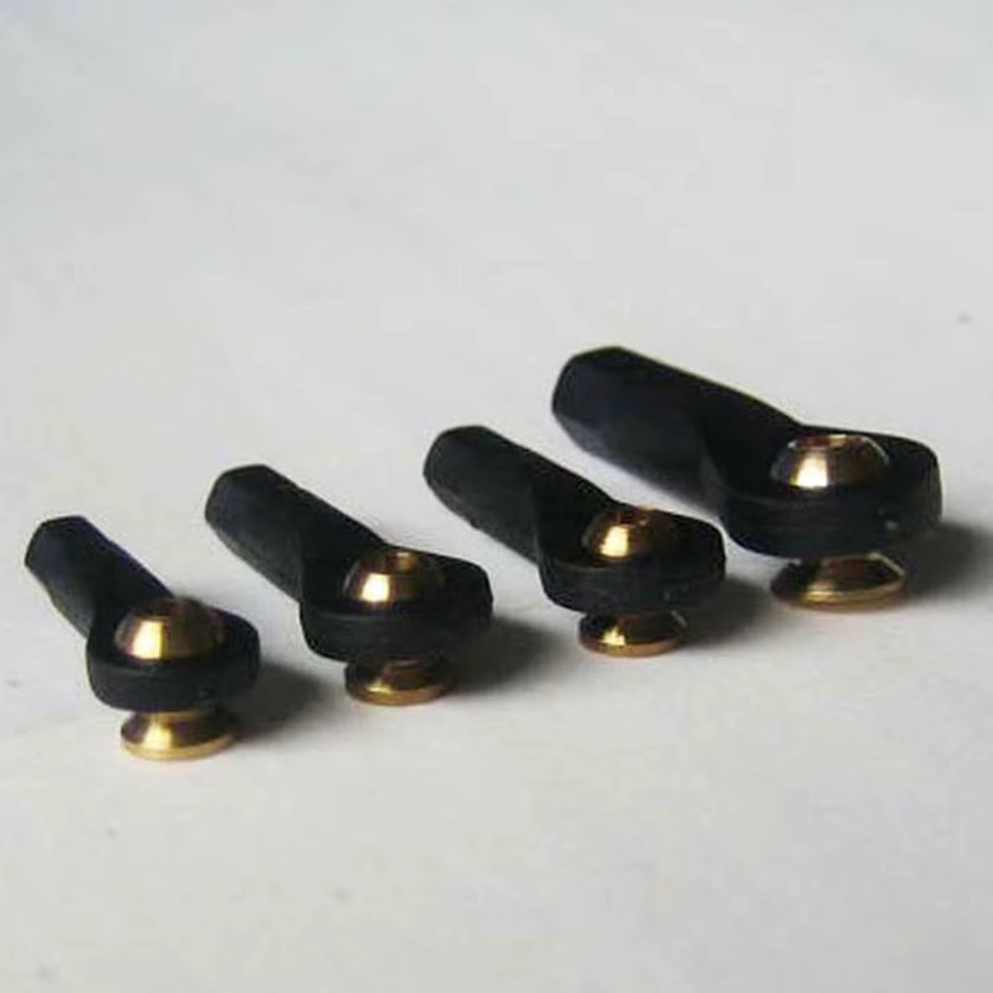Real Hawk Nylon-Halbkugelkopf-Verbindungsstangenenden, 10-teiliges Set, Schwarz, Kunststoff - Bild 2