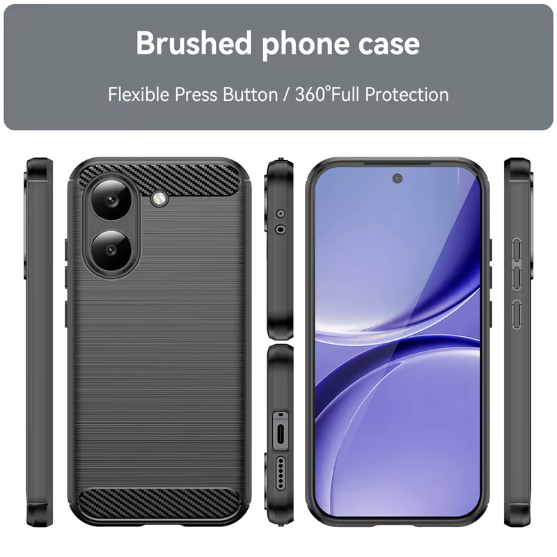 Stoßfeste Luxus Silikon Handyhülle aus gebürstetem TPU für Xiaomi Poco X8 Pro und Poco X8 Pro Max sowie Poco M8 Pro - Bild 5