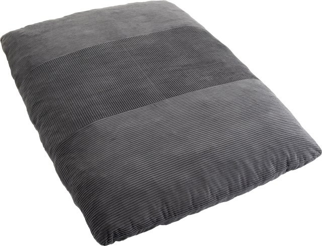 HOMCOM 2 in 1 Schlafsessel und Schlafsofa mit Bettfunktion in Cord-Optik, gepolstertes Bodensofa für Wohnzimmer und Schlafzimmer, Dunkelgrau, B/T/H: 145 x 98 x 95 cm - Bild 1