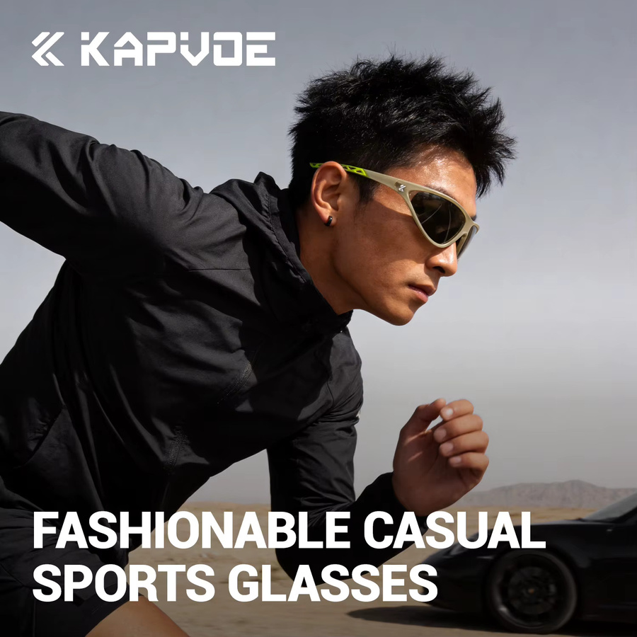 Kapvoe Sportsonnenbrille, Herren, Vollrand, Kunststoff - Bild 2