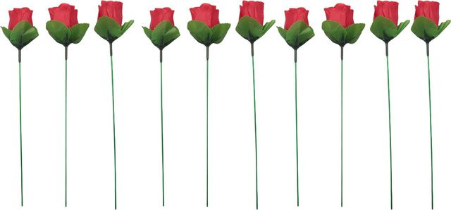 Olago Feuer Zaubertrick Rose, magische Flamme, 10-teiliges Set - Bild 1