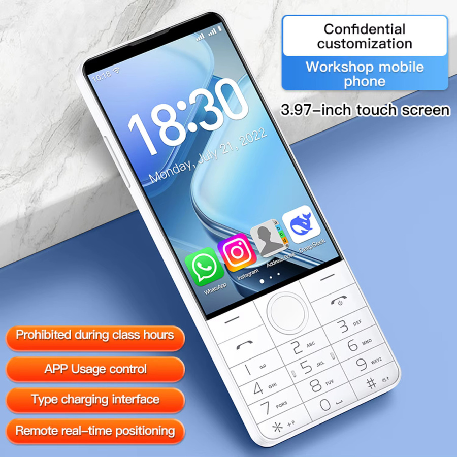 DOOV R70 4G Smartphone mit Touchscreen-Tastatur, 4 Zoll IPS-Bildschirm, Android 14, 6GB RAM, 128GB Speicher, 2120mAh Akku - Bild 3