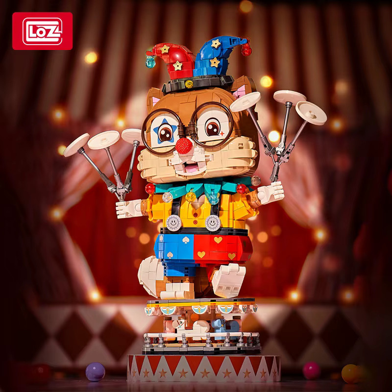 LOZ National Fashion Clown Eichhörnchen, Baustein Modell, Tiere - Bild 2