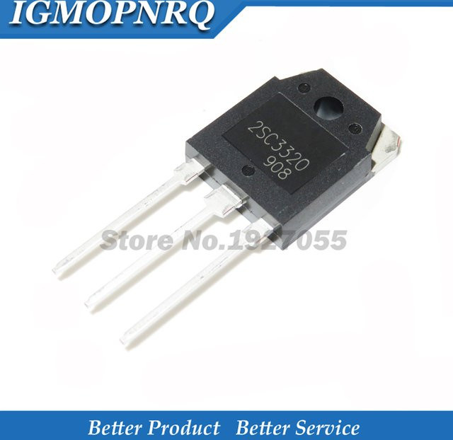5er Set SC3320 bis 247 C3320 TO-3P Trioden Hochspannungsschalter 15A 500V in Schwarz - Bild 1