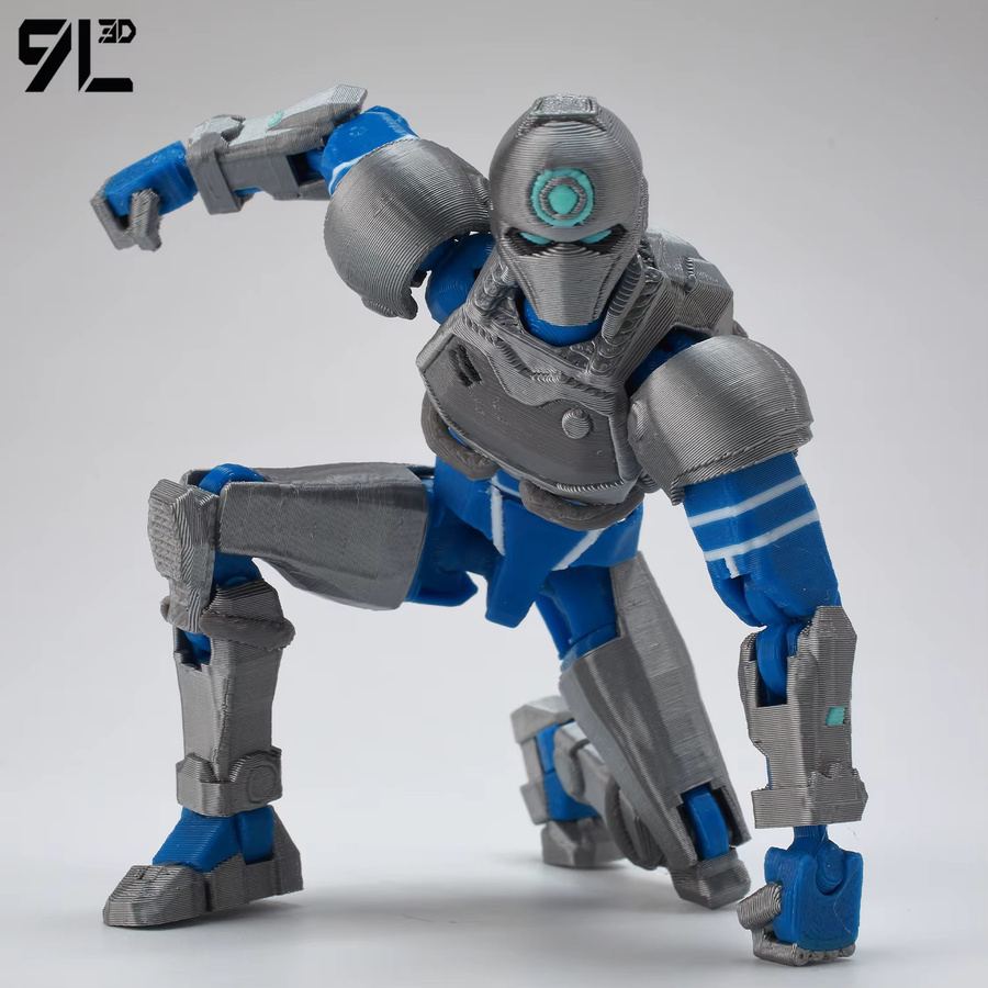 Bandai Unbesiegbare Tech-Jacke Actionfiguren, Titan13 T13 Dummy 13, Blau - Bild 2