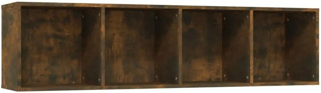 vidaXL Bücherschrank und TV-Schrank aus Holzwerkstoff in Räuchereiche, B/H/T: 143 x 30 x 36 cm - Bild 1