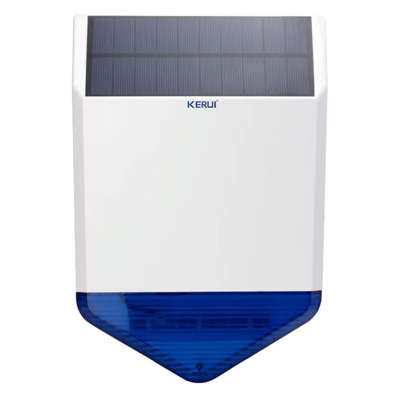 KERUI Solar-Sirenenpanel für Außenalarm mit Blitzlicht, Reaktionssound 110 dB und Stromversorgung, Farbe: Weiß, B/T/H: 30,0 x 20,0 x 0,0 cm - Bild 5