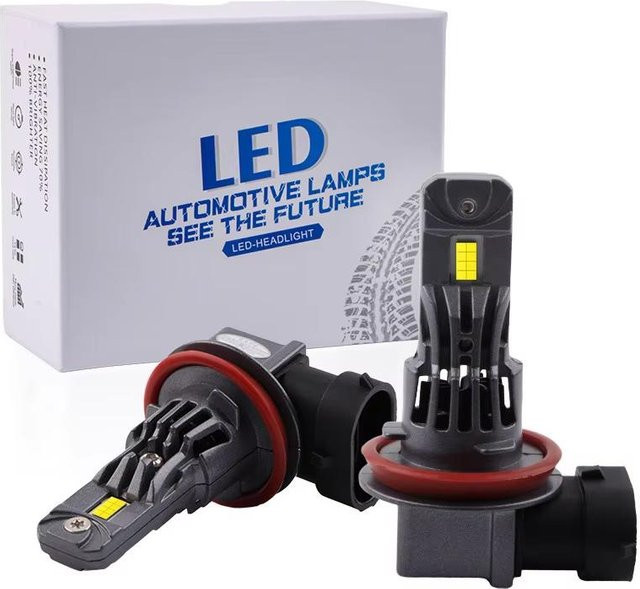 JL Cars H1 LED-Scheinwerfer Birne mit 150W Leistung und 60000LM, 6500K Cool White, 12V für Auto-Fahrlicht und Nebelscheinwerfer - Bild 1