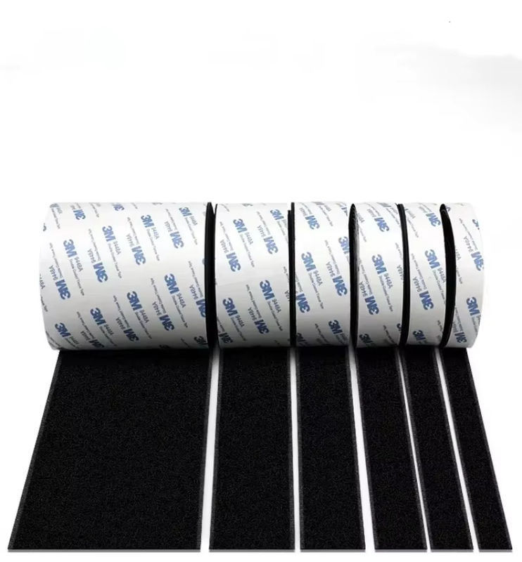 3M 9448A doppelseitiges Klettverschlussband in Schwarz, 3 m Länge, hochtemperaturbeständig und spurlos ablösbar - Bild 7