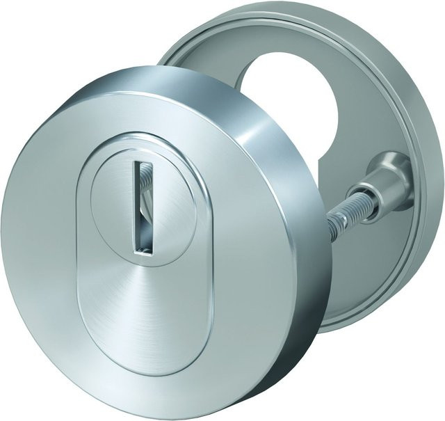 BASI Schutzrosette SR 300 ZA rund aus Edelstahl in Silber - Bild 1