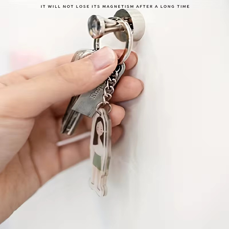 10 Stück silberne magnetische Pushpins aus Metall für Whiteboard und Kühlschrank - Bild 1