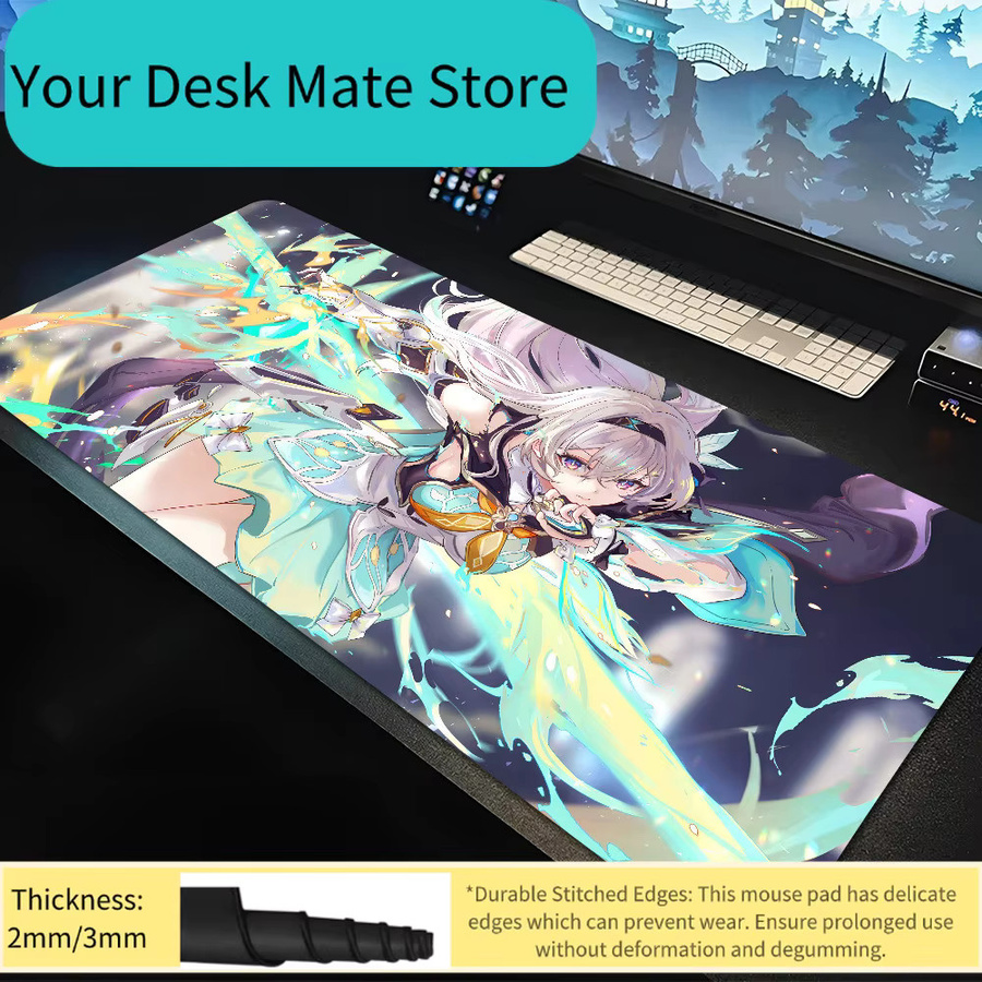 Potdemiel Gaming Mauspad Honkai Star Rail Firefly XXL Schreibtischunterlage Multicolor - Bild 6