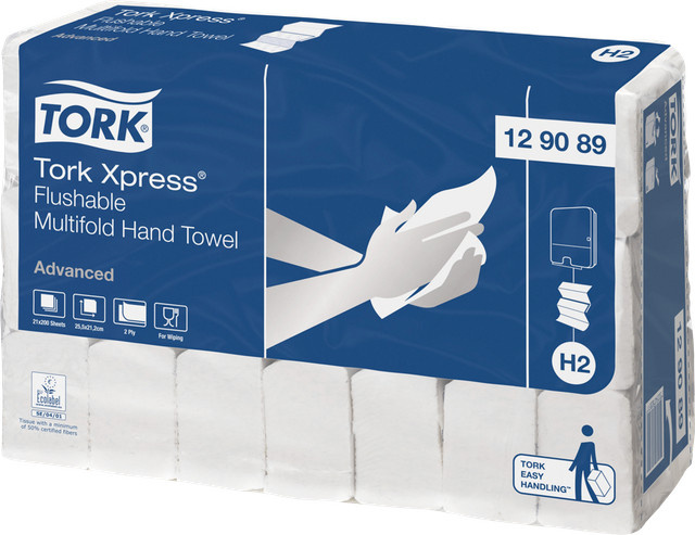 Tork Xpress Papierhandtücher Weiß 21 Stück - Bild 2