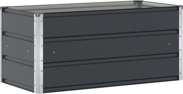 vidaXL Pflanzkübel aus verzinktem Stahl in Anthrazit, B/T/H: 100 x 50 x 45 cm - Bild 1