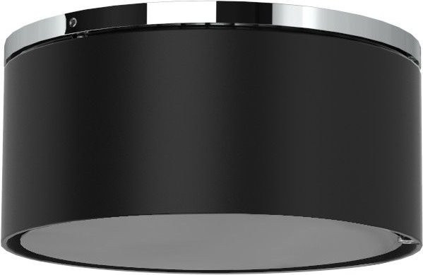Top Light Puk Maxx One 2 Deckenleuchte in Schwarz Matt und Chrom mit mattiertem Glas, dimmbar, LED - Bild 1