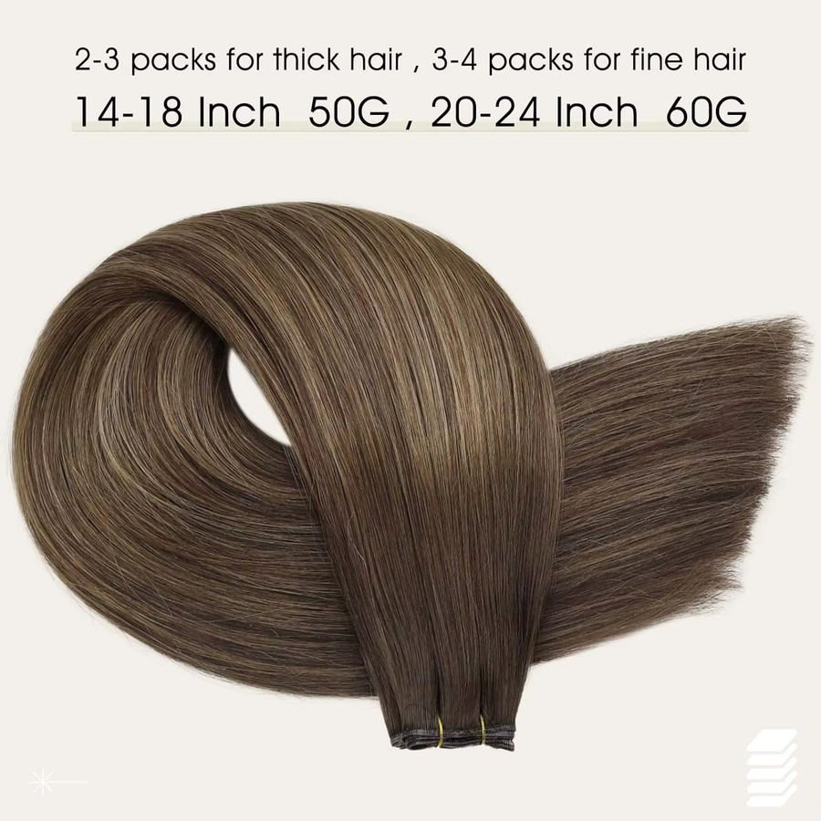 Full Shine Haarverlängerung, 100% Remy Echtes Menschenhaar, Damen - Bild 4