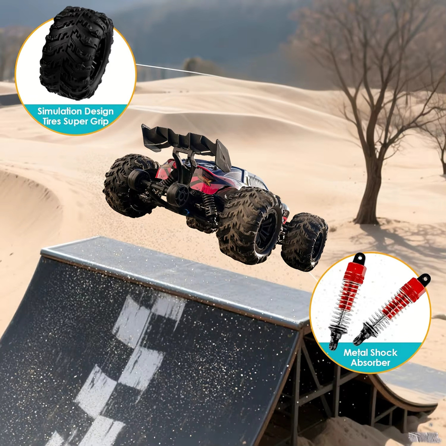 WLtoys RC-Rennwagen, 1:16, Ferngesteuerter Monster Truck - Bild 2