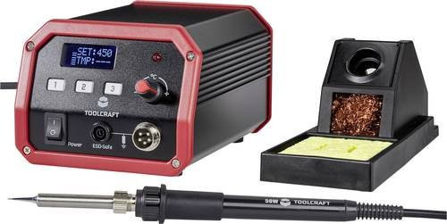 TOOLCRAFT ST-100D Digitale Lötstation 100W mit Lötspitze in Schwarz-Rot - Bild 1