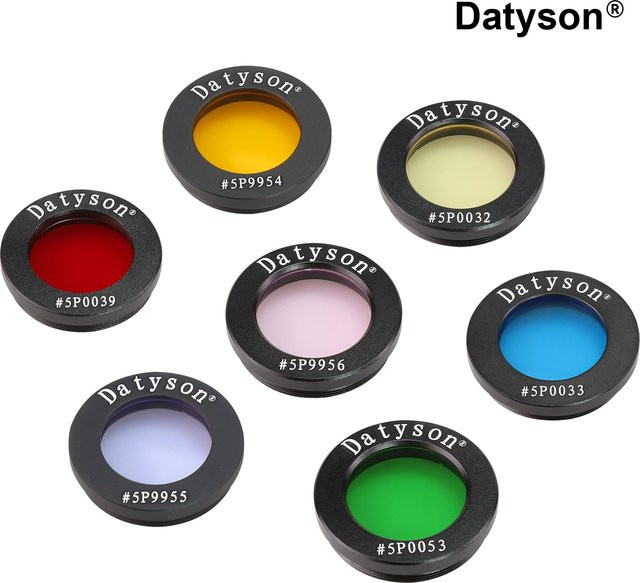 Datyson Astronomie-Teleskop Filterkombination für Mond und Planeten aus optischem Glas in Grün und Multicolour, 1,25 Zoll - Bild 1