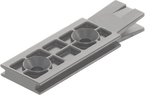 Harting Fixierung 09140008020 aus Kunststoff in Schwarz und Grau - Bild 1
