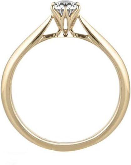 SILVERHOO Ring, Legierung, goldgelb, US 9, Damen - Bild 1