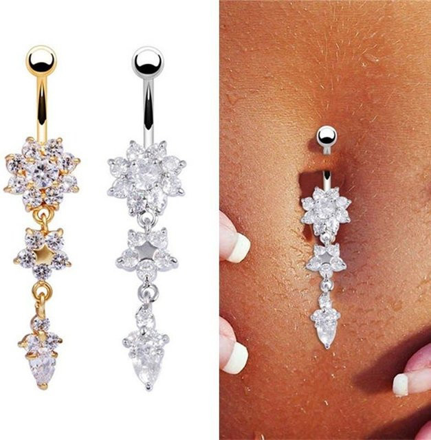 Jewelryheaven Bauchnabelpiercing, Edelstahl, Silber, Damen - Bild 1