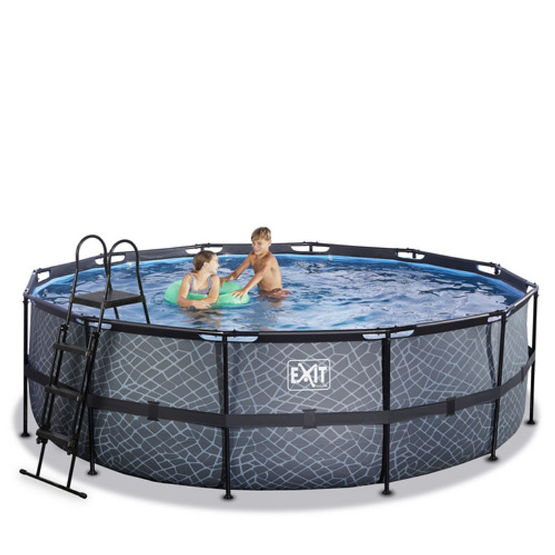 EXIT Toys Pool in Grau und Blau, Durchmesser: 450 cm, Höhe: 122 cm - Bild 2