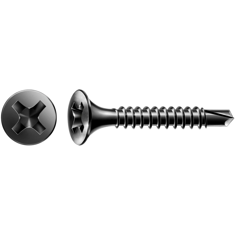 Spax Selbstbohrende Metallschrauben Gix Typ D mit Phillips-Antrieb, Farbe: Schwarz/Blau, Durchmesser: 3,5 mm, Länge: 25 mm, 200 Stück - Bild 2