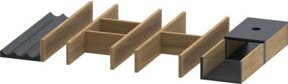 Duravit Einrichtungssystem Universal Set in Natur Oak Solid, Farbe Beige/Braun, B/T/H: 44,2 x 32,1 x 5,5 cm - Bild 1