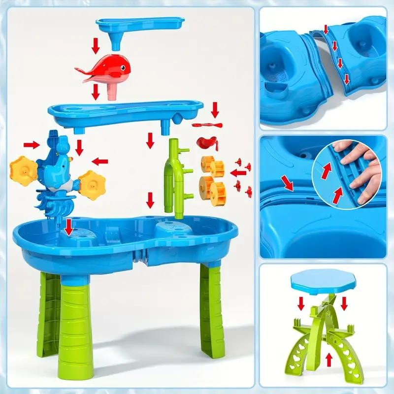 Linyi toy Strand Tisch Wasserfall Spielzeug für 0-3 J - Bild 2
