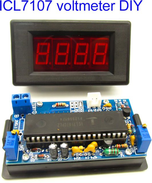 Voktta ICL7107 Digitales Voltmeter DIY-Kit DC 5V Multicolour E-Learning Schulungsset für Schweißübungen - Bild 1