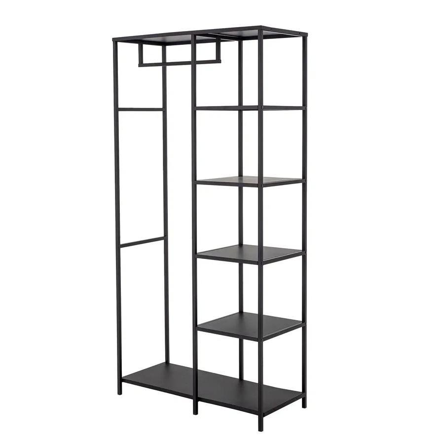 Bloomingville Kleiderständer Valde aus Metall in Schwarz Matt, B/T/H: 90 x 40 x 183 cm - Bild 1