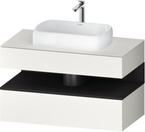 Duravit Waschtischunterschrank Qatego in Grau und Weiss, B/T/H: 100 x 55 x 60 cm - Bild 1