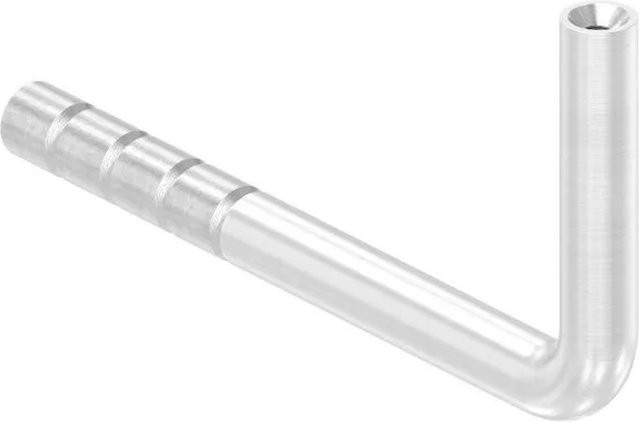 FeNau Handlaufhalter zum Einbetonieren aus V2A Edelstahl in Silber, Bügel Ø 14 mm, M6, Wandabstand 40-75 mm - Bild 1