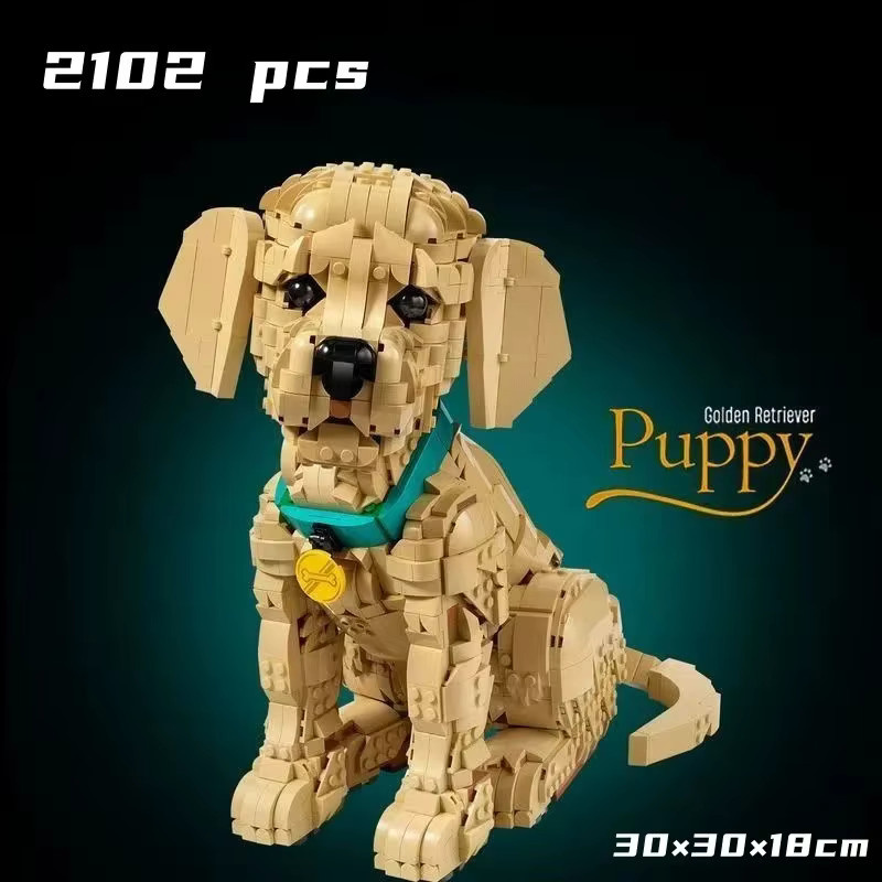 Golden Retriever Welpen Baustein-Modellbausatz, 2102 Teile - Bild 4