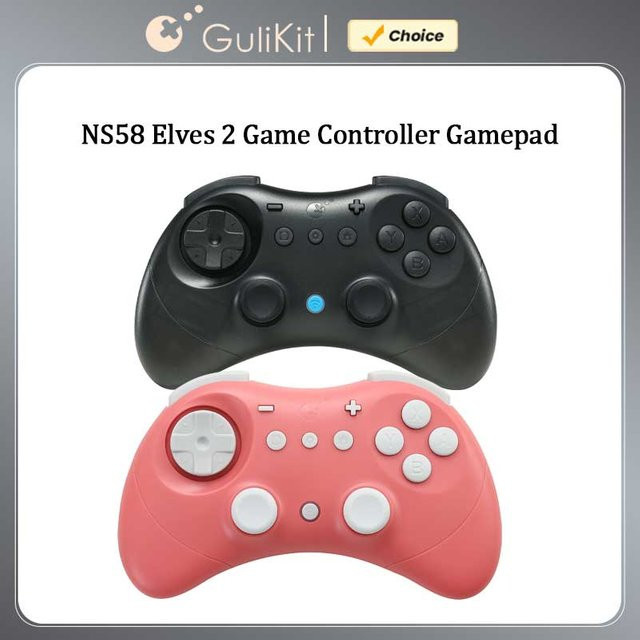 GuliKit Elves 2 Gamecontroller NS58 Gamepad für Nintendo Switch und PC in Schwarz mit Wake-up Funktion - Bild 1