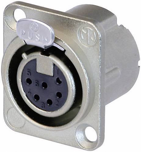 Neutrik NC6FD-LX XLR-Flanschbuchse mit 6 Kontakten in Silber - Bild 1