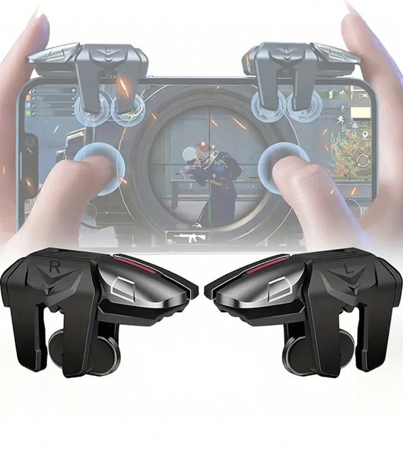 YZIYOU 4-in-1 Multifunktions Handy Game Controller und intelligente Trigger in Schwarz - Bild 1