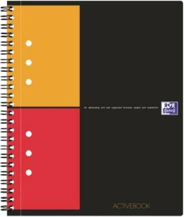 Oxford Collegeblock International Activebook DIN A5+ kariert, 80 Blatt, Mehrfarbig - Bild 1