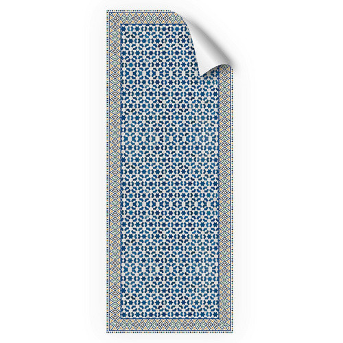 mySPOTTI Duschrückwand-Panel fresh in Mosaikfliesenoptik, blau/weiß, H x B: 255 x 100 cm - Bild 2