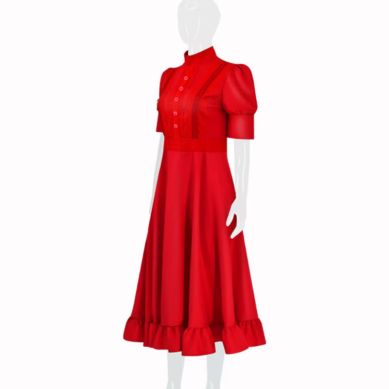 ZOBOTT Fantasy Rotes Kleid, Verkleidung, Mädchen, Rot - Bild 3