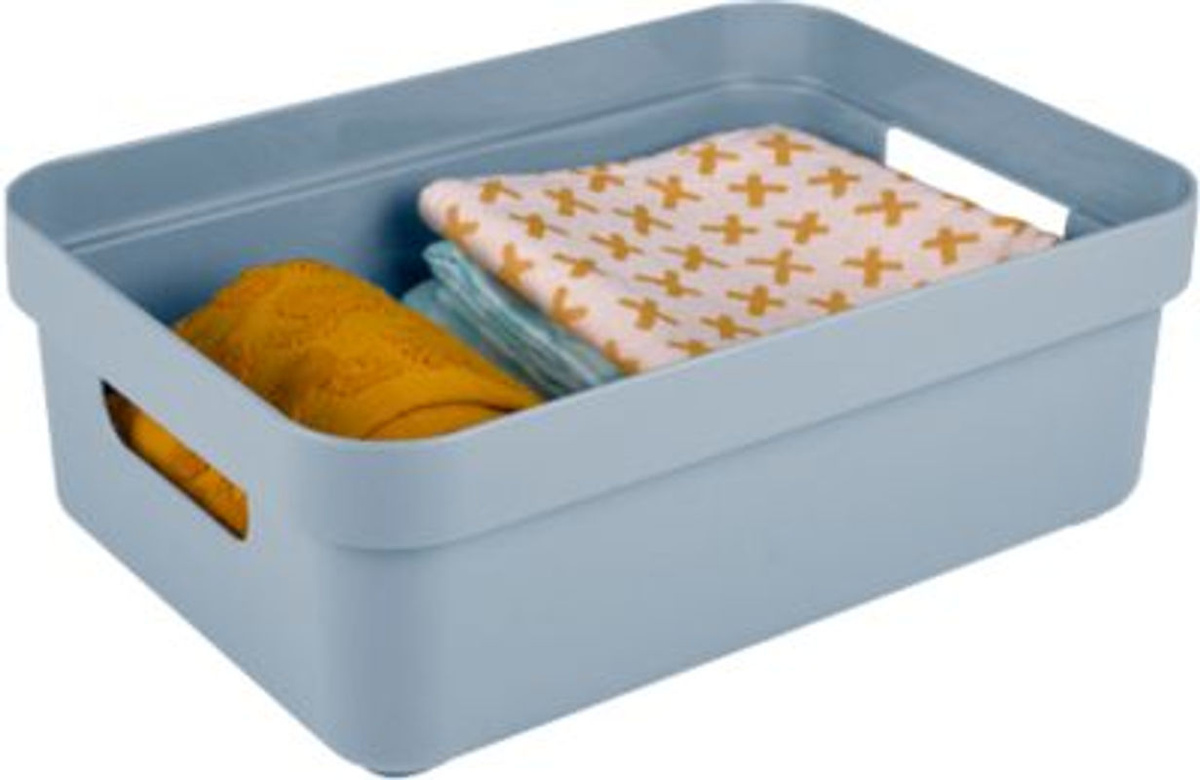 Sunware Sigma Home Aufbewahrungsbox mit Griffen, 9 l, Blaugrau - Bild 2